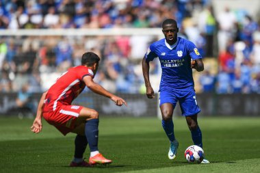 Jamilu Collins #17 of Cardiff City  in action during the game 