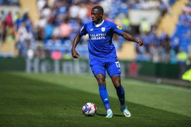 Jamilu Collins #17 of Cardiff City  in action during the game 