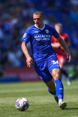 Max Watters #36 of Cardiff City  in action during the game 