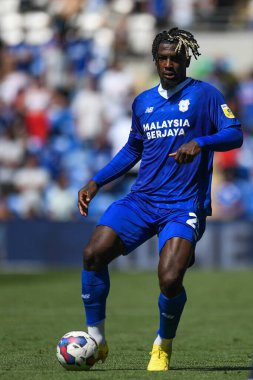 Cdric Kipr #23 of Cardiff City  in action during the game  