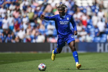 Cdric Kipr #23 of Cardiff City  in action during the game  