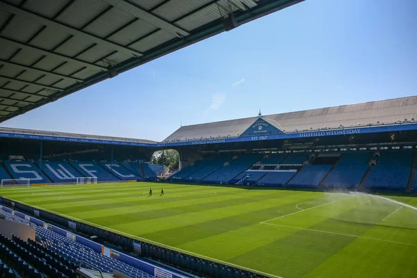 General view inside of Hillsborough Stadium, home of Sheffield Wednesday