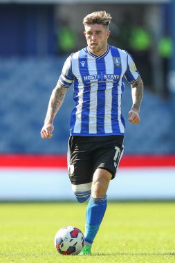 Josh Windass #11 of Sheffield Wednesday runs with the ball
