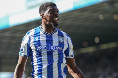 Tyreeq Bakinson #19 of Sheffield Wednesday celebrates his goal to make it 1-0 late in the second half 