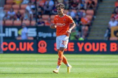 Theo Corbeanu #25 of Blackpool during the game