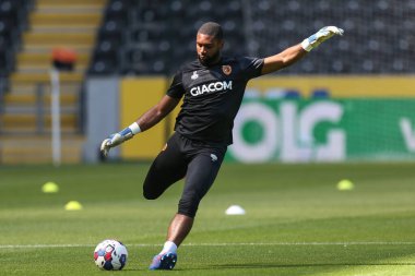 Thimothe Lo-Tutala #32 of Hull City during the pre-game warmup  