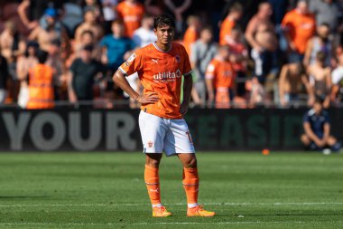 Kenny Dougall #12 of Blackpool during the game