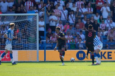 Lewis Baker #8 of Stoke City drives home the equaliser