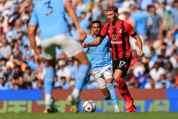 Jack Stacey Bournemouth Runs Ball — Foto de Stock