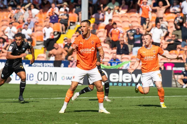 Jerry Yates Blackpool Reacts His Penalty Miss — Foto Stock