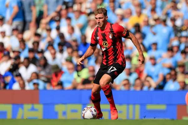 Jack Stacey #17 of Bournemouth controls the ball