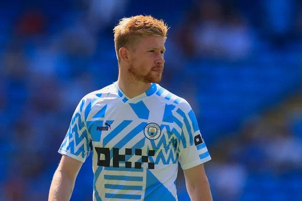 Kevin Bruyne Manchester City Warms Game — Fotografie, imagine de stoc