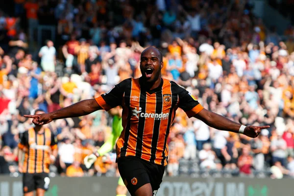 Oscar Estupin Hull City Celebrates Scoring Goal Make —  Fotos de Stock