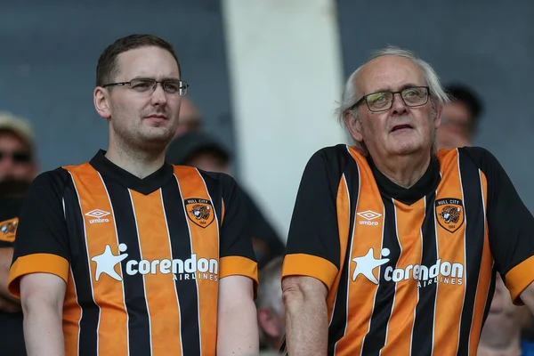 Hull City fans inside the MKM Stadium