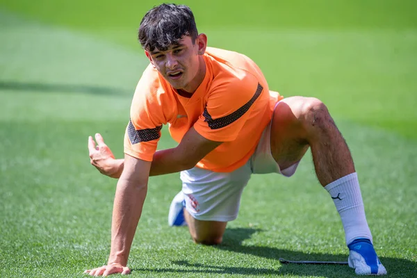 Charlie Patino Blackpool Stretches Pre Game Warmup — Stock Photo, Image