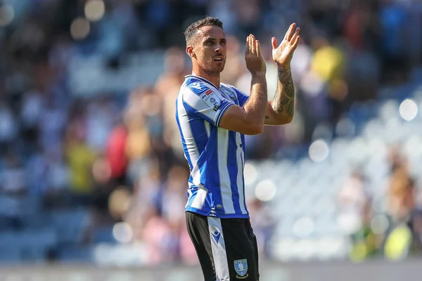 Lee Gregory Sheffield Wednesday Applauds Home Fans Win — Stock Photo, Image