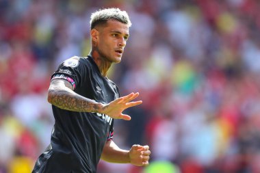 Gianluca Scamacca #7 of West Ham United during the game 