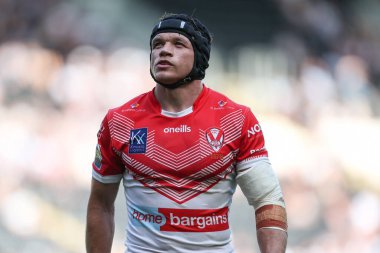 Jonny Lomax #6 of St Helens during the game 