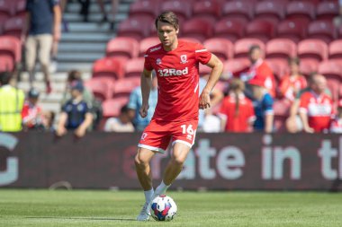 Jonathan Howson #16 of Middlesbrough during the pre match warm up 