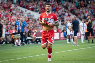 Alex Mowattl #4 of Middlesbrough comes on in the second half 