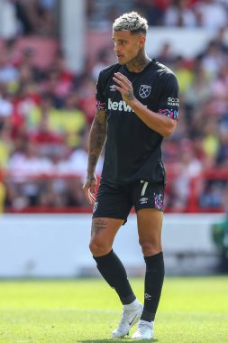 Gianluca Scamacca #7 of West Ham United during the game 