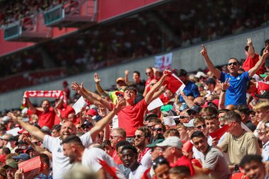 Nottingham Forest fans chant during the game