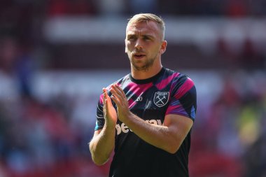 Jarrod Bowen #20 of West Ham United during the warm up