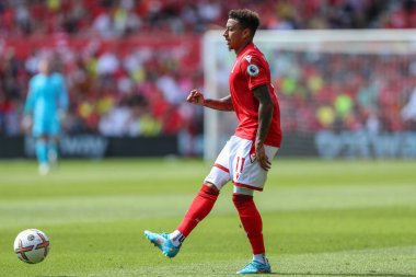 Jesse Lingard #11 of Nottingham Forest passes the ball