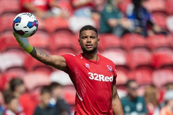 Zack Steffen Middlesbrough Pre Match Warm — 스톡 사진