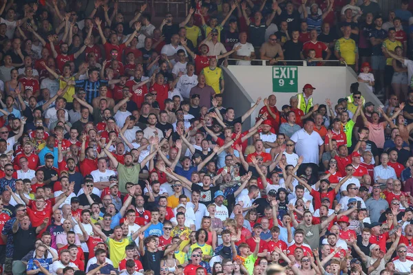Nottingham Forest Fans Game — Zdjęcie stockowe