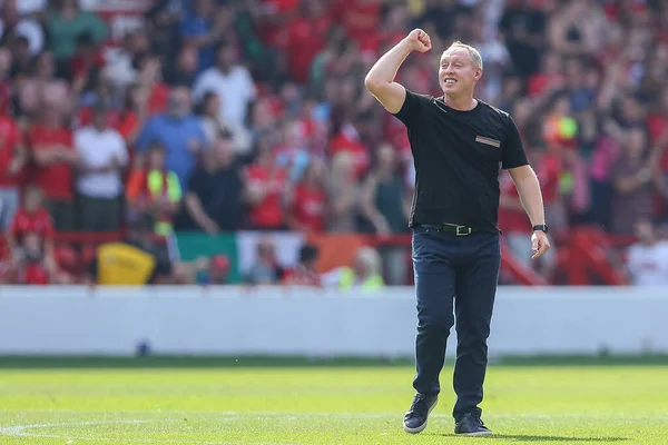 Steve Cooper Manager Nottingham Forest Celebrates His Teams Win —  Fotos de Stock
