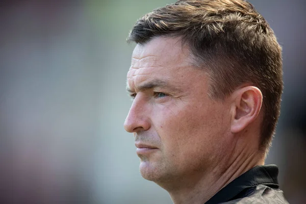 Paul Heckingbottom Manager Της Sheffield United Κατά Διάρκεια Του Παιχνιδιού — Φωτογραφία Αρχείου