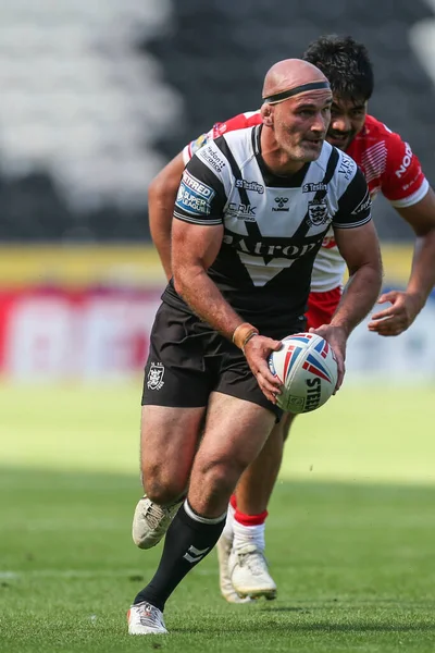 Danny Houghton Hull Makes Run Ball — Foto Stock