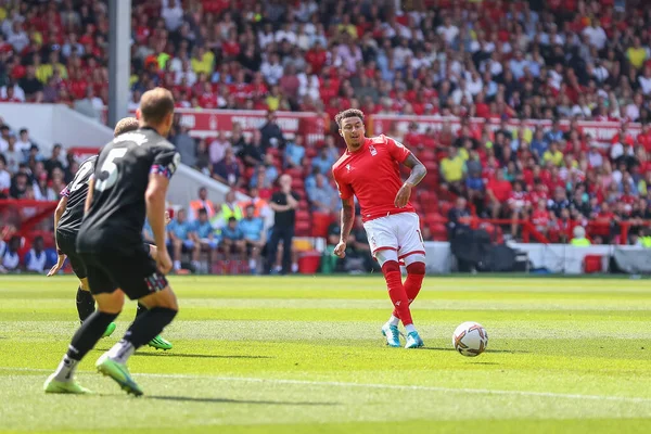 Jesse Lingard Nottingham Forest Passes Ball — Stock Fotó