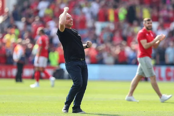 Steve Cooper manager of Nottingham Forest celebrates his teams win