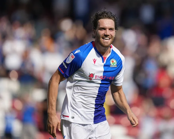 Sam Gallagher #9 of Blackburn Rovers celebrates scoring