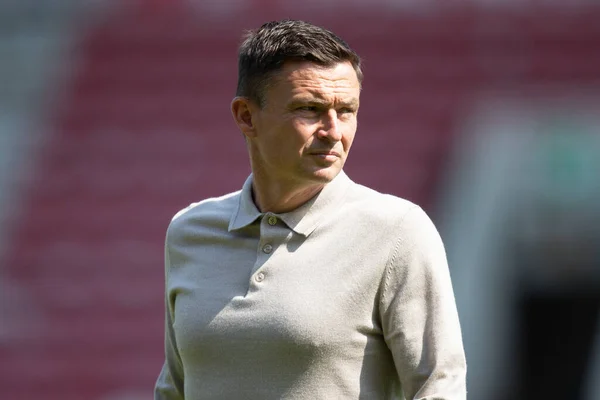 Paul Heckingbottom Manager Sheffield United Arrives Riverside Stadium Ahead Afternoon — 스톡 사진