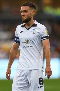 Matt Grimes #8 of Swansea City during the game