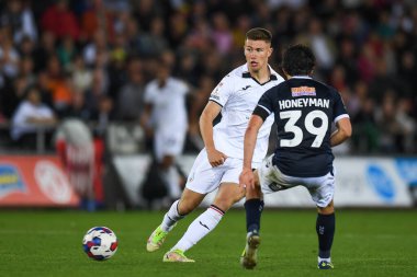 Cameron Congreve #45 of Swansea City in action during the game 