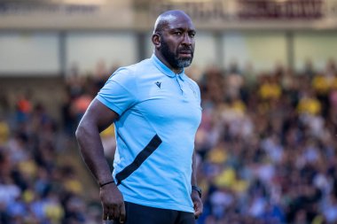 Darren Moore manager of Sheffield Wednesday during the game 