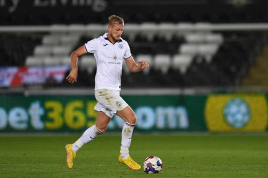 Harry Darling #6 of Swansea City in action during the game 