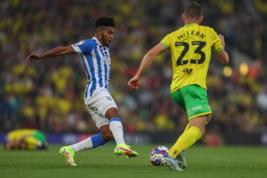 Kaine Kesler-Hayden #16 of Huddersfield Town runs with the ball