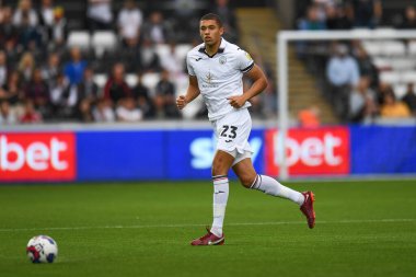 Nathan Wood #23 of Swansea City in action during the game 