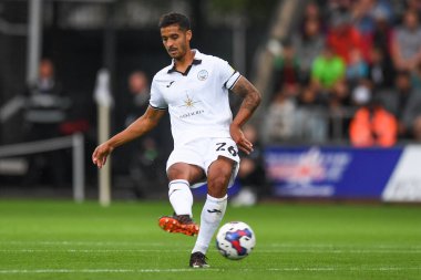 Kyle Naughton #26 of Swansea City in action during the game 