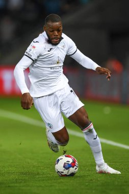 Olivier Ntcham #10 of Swansea City in action during the game 