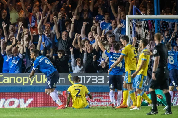 Jonson Clarke Harris Peterborough United Celebrates His Goal Makes Score — ストック写真