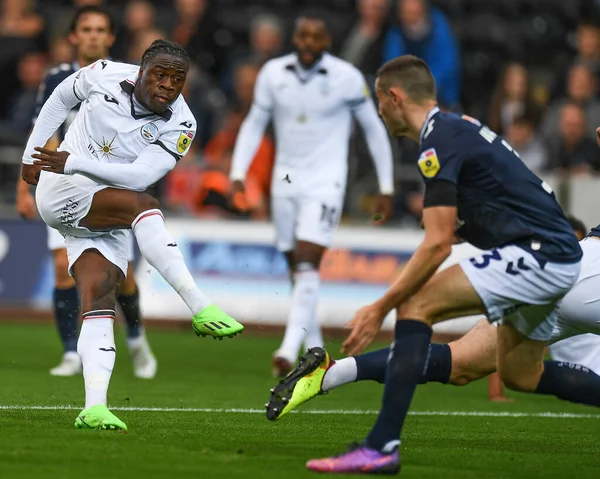 Michael Obafemi Swansea City Scores Make — ストック写真