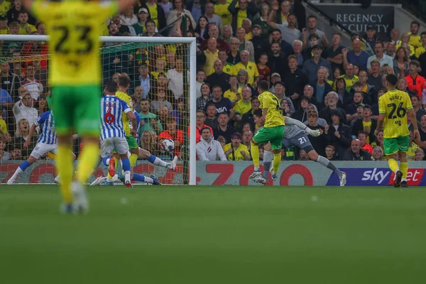 Danel Sinani Norwich City Scores Goal Make — Zdjęcie stockowe