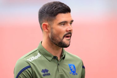 Alex Mowatt #4 of Middlesbrough arrives at the ground