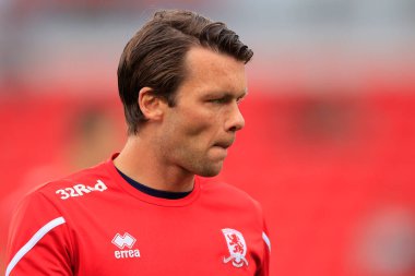 Jonathan Howson #16 of Middlesbrough during the warm up for the game
